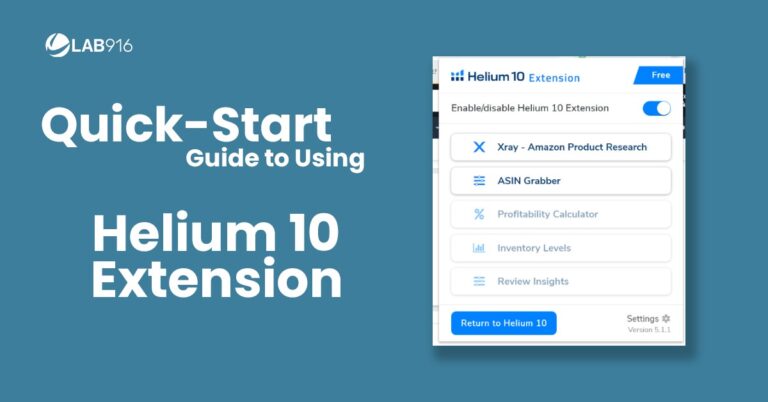 how to use helium 10 extension