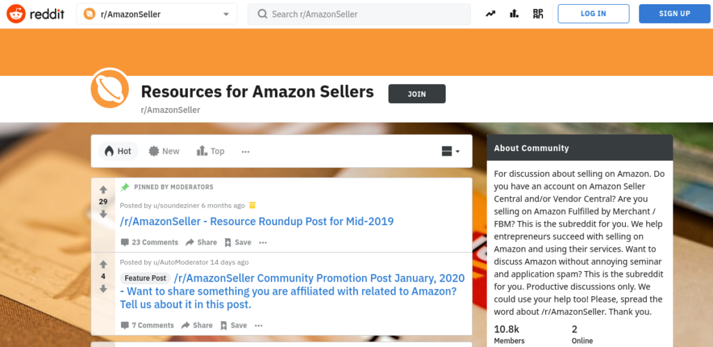 Amazon Seller Forums on Reddit
