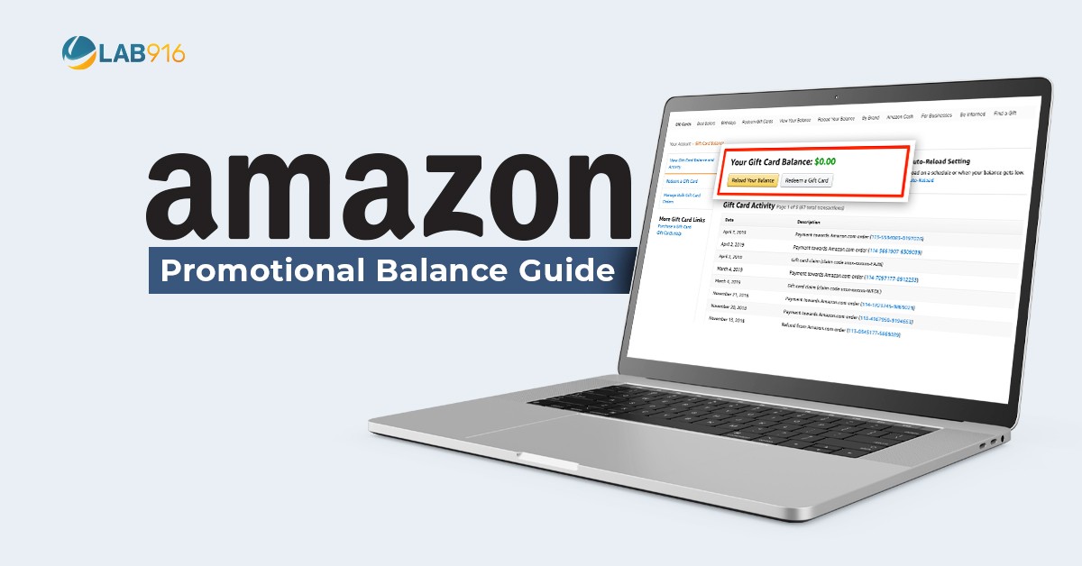 Amazon Promotional Balance Guide: What is it & How to Use it? - Lab 916